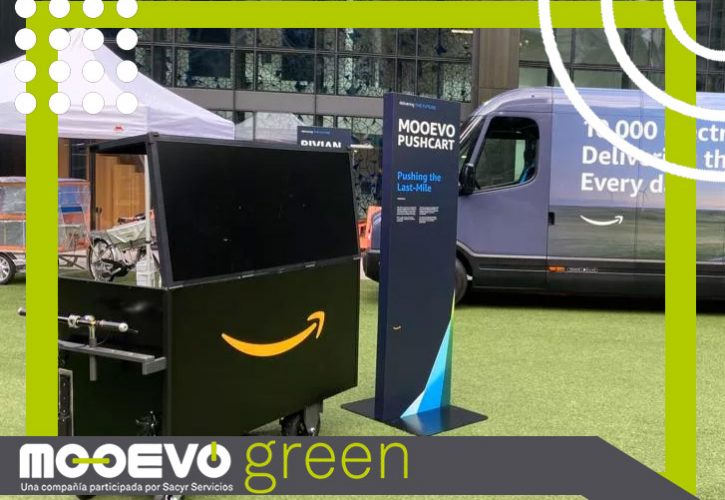 Amazon presenta el carrito eléctrico de MOOEVO Green en su central de Seattle